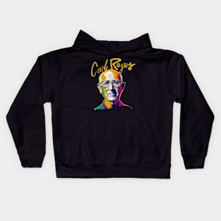 carl rogers pop art style Kids Hoodie